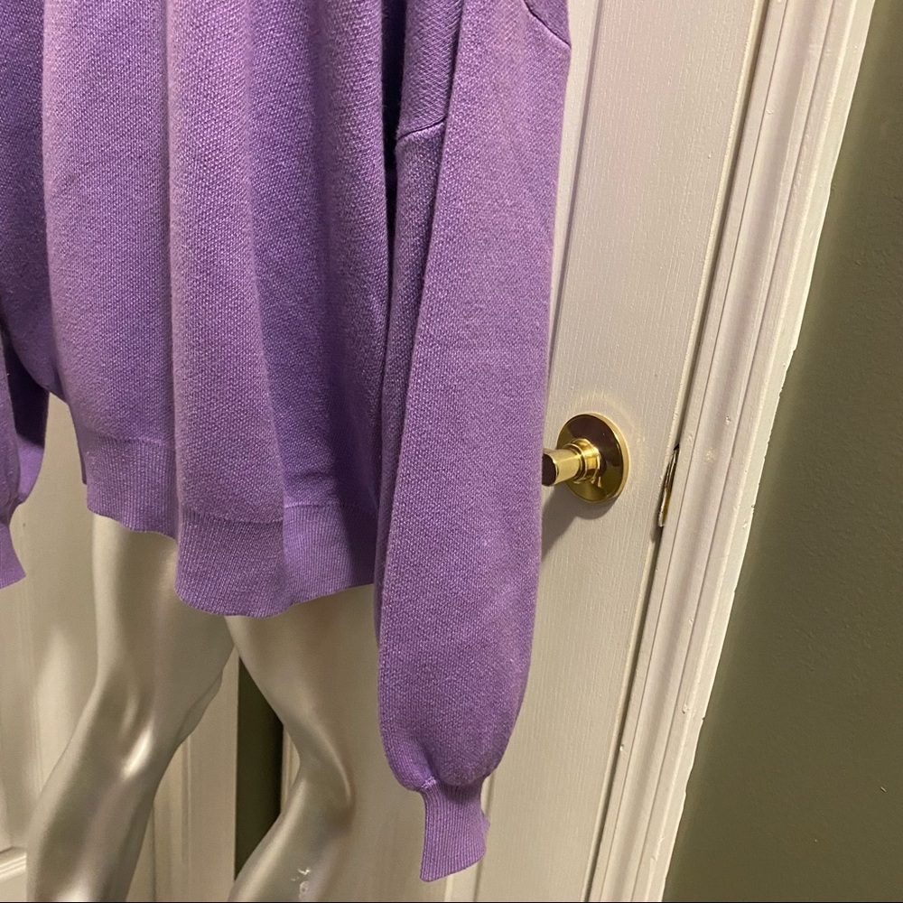 Eloquii Knit Tie Neck Sweater Blouse In Lavender Aura 18 20 Plus Size Pu… - Picture 7 of 11